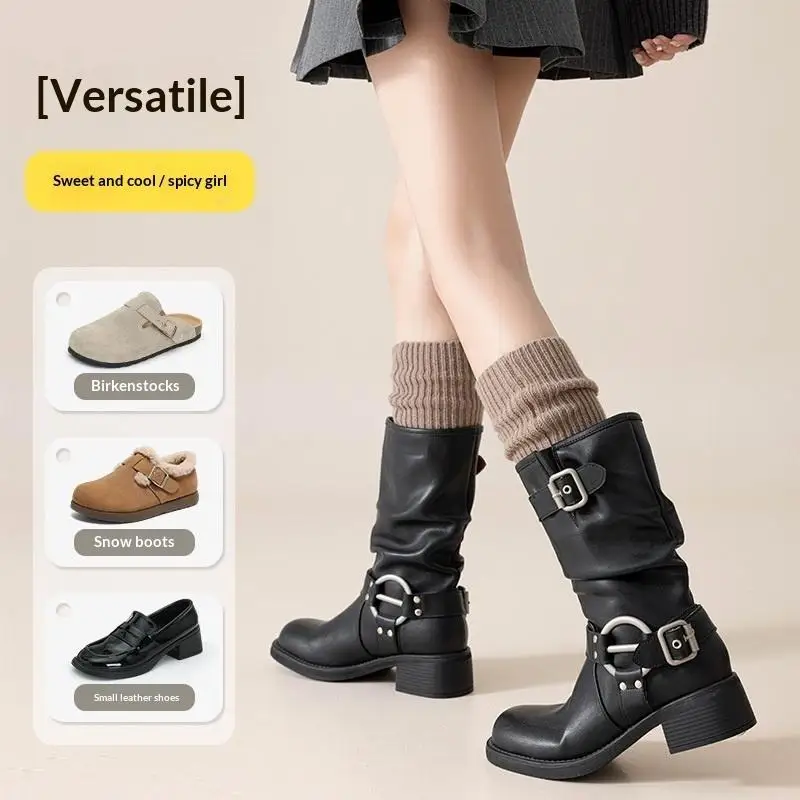 1Pairs Women Leg Warmers Winter Girl Female Leg Cover For Gym Fitness Nylon Latin Dance Ballet Yoga Loose Socks Long Stocking