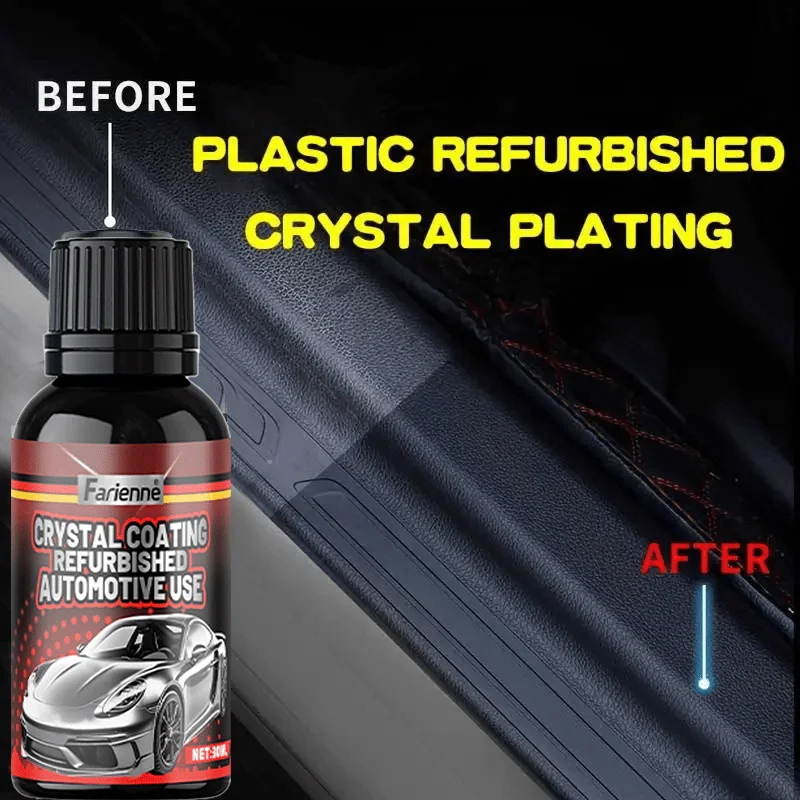 1pc Crystal coating for automotive use, plastic repair and retreading agent for black automotive interiors, repair coating 4