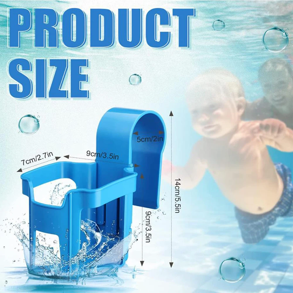 Poolside Cup Holder Sturdy Pool Drink Holder Outdoor Pool Cup Beer Rack For Above Ground Pools & Spa Accessories