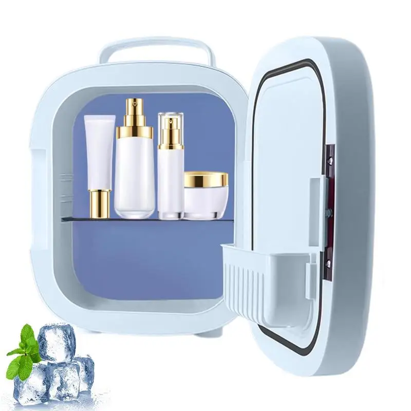 

Small Refrigerator Beauty Fridge With LED Lighting Portable Mini Fridge For Skincare 6L Skin Care Cosmetic Makeup Refrigerator
