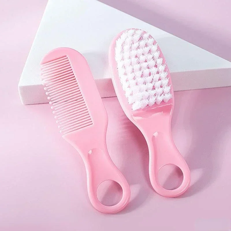 Baby Hairbrush Comb Portable Newborn Infant Toddlers Soft Hair Brush Head Massager Comb Set Baby Kid Hair Care Supplies hair brush comb baby hair comb