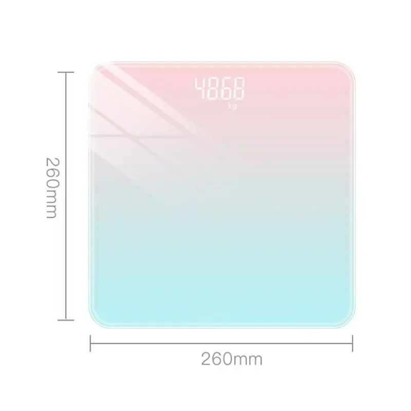 Electronic scale Intelligent LCD Digital Display Glass Weight Scale Balance Body For Weight Meas