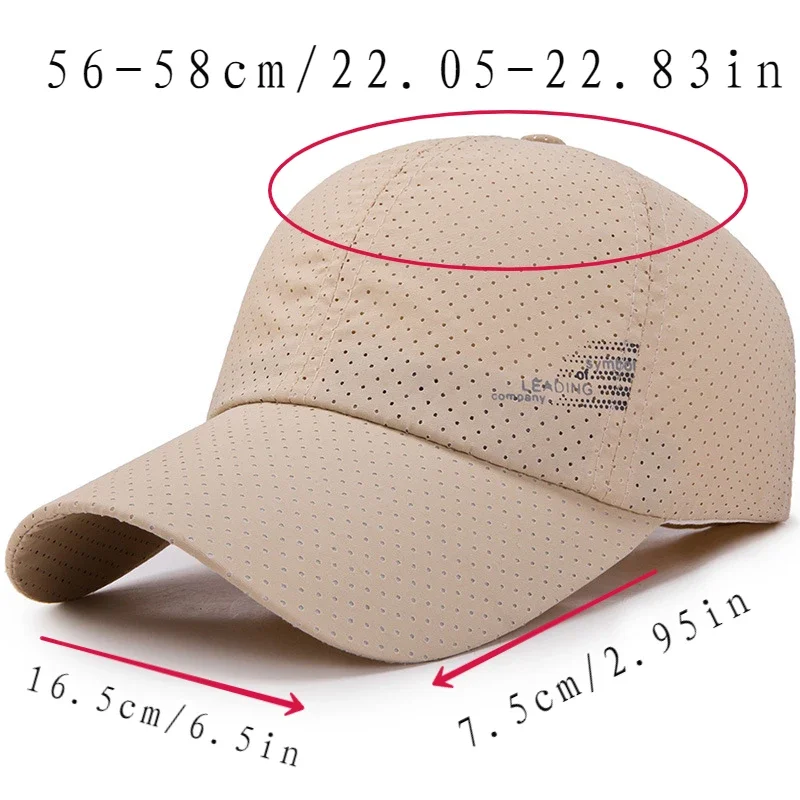 Simple Solid Color Adjustable Baseball Cap Golf Camping Outdoor Travel Sun Hat Lightweight Sunshade and Quick Drying Mesh Cap 6