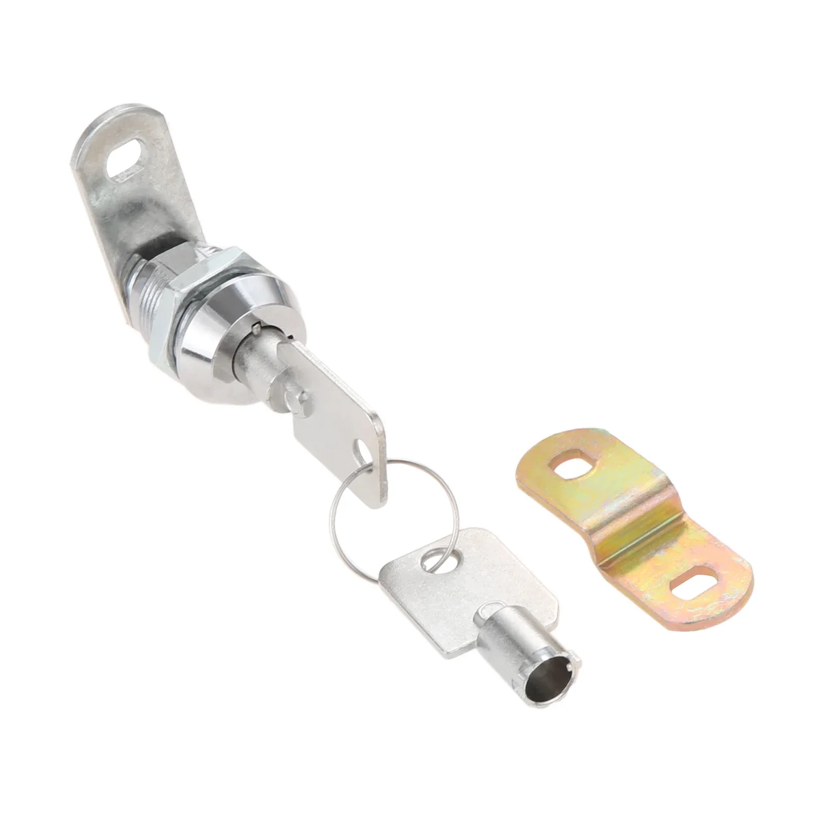 Tubular Cam Lock Cabinet Lock Keyed Alike Removable Keys Offset Cams 1-1/8" 5/8" Cylinder Length Zinc Alloy Drawer Box RV Door