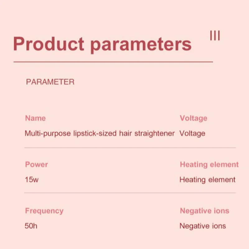 USB plug-in mini hair straightener small splint portable bangs electric splint