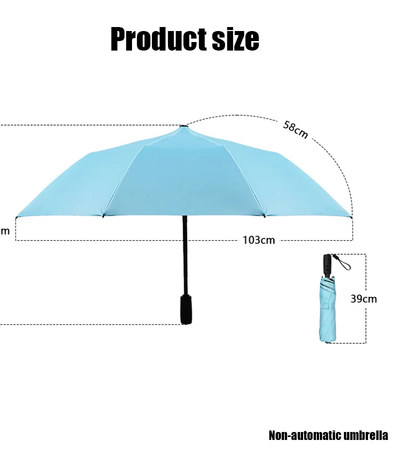 Outdoor USB Chargeable Foldable Umbrella with Fan Beach Parasol Creative Portable UV Umbrella Folding Beach folding umbrella