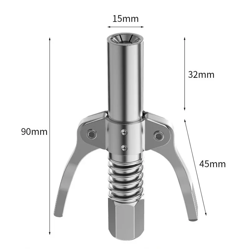 Hose Coupler Grease Gun Coupler 10000 PSI NPTI/8 Oil Pump Quick Release Grease Tip Tool Car Syringe Lubricant Nozzle for Repair