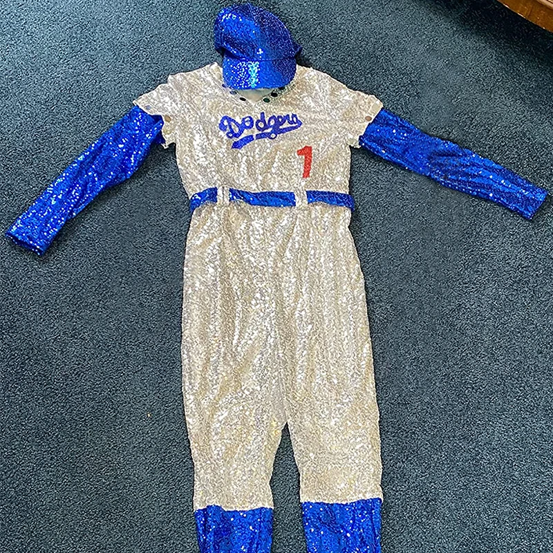 Rocketman Elton John Dodgers Baseball Uniform Cosplay Costume