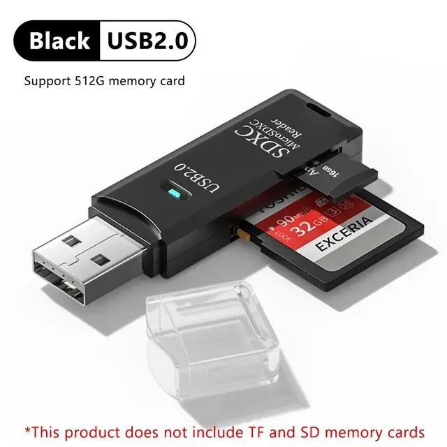 2 IN 1 Card Reader USB 3.0 Micro SD TF Card Memory Reader High Speed Multi-card Writer Adapter Flash Drive Laptop Accessories - Image 8