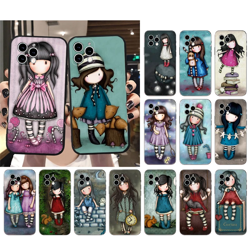 

Cute-Gorjuss Girl Phone Case For iphone 15 14 Pro Max 13 12 11 Pro Max XSMax XR 12 13 mini 14 Plus Shell