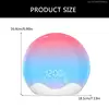 Gentle Wake Up Alarm Clock With Simulated Sunrising And Rainbow Color Lighting Touch Controlled Supported Led Lamp F0T6 6