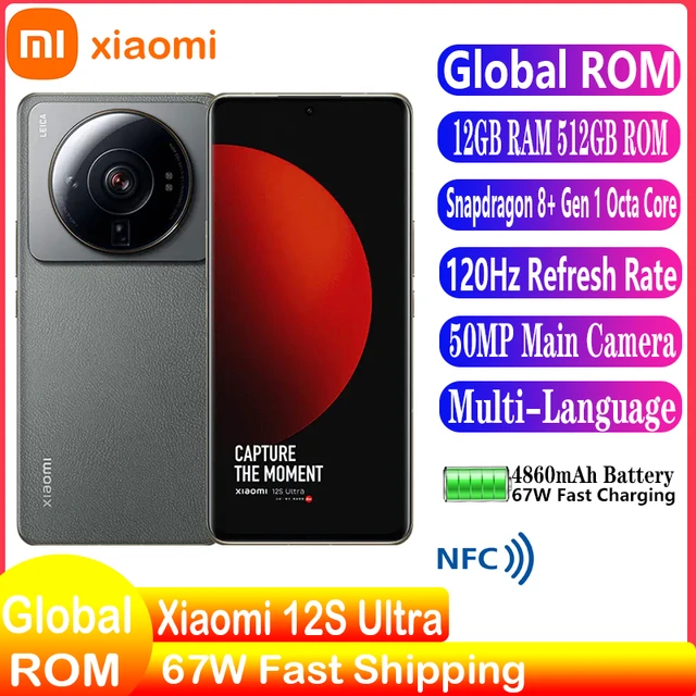 Global ROM Xiaomi 12S Ultra Mi 12S Ultra 12GB/512GB Snapdragon 8 + Gen 1  Octa Core 50MP 120Hz 2K AMOLED Display 67W - AliExpress