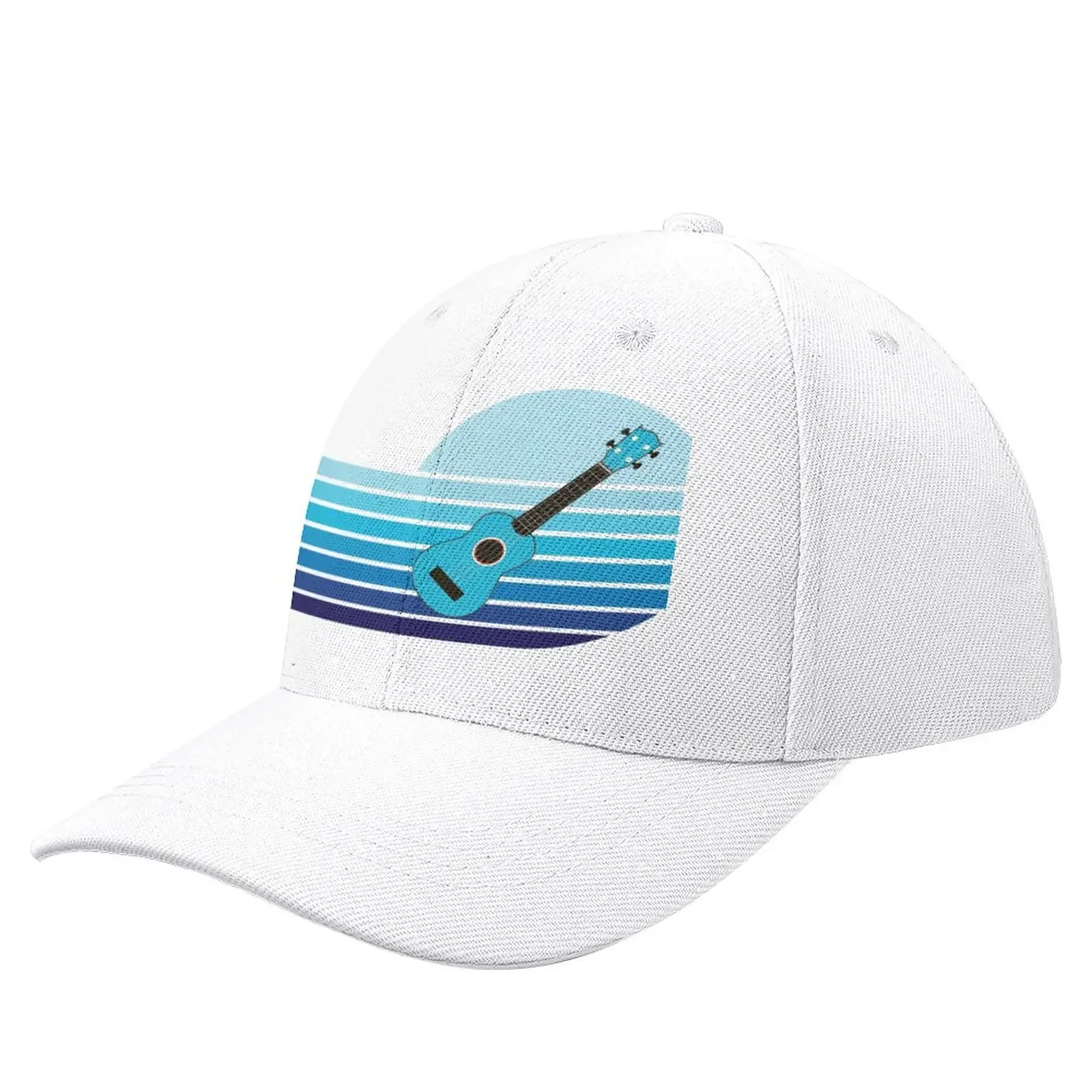 

Ukulele - retro stripes Baseball Cap Icon party hats Hats Baseball Cap Male Golf Hat Women Men'S