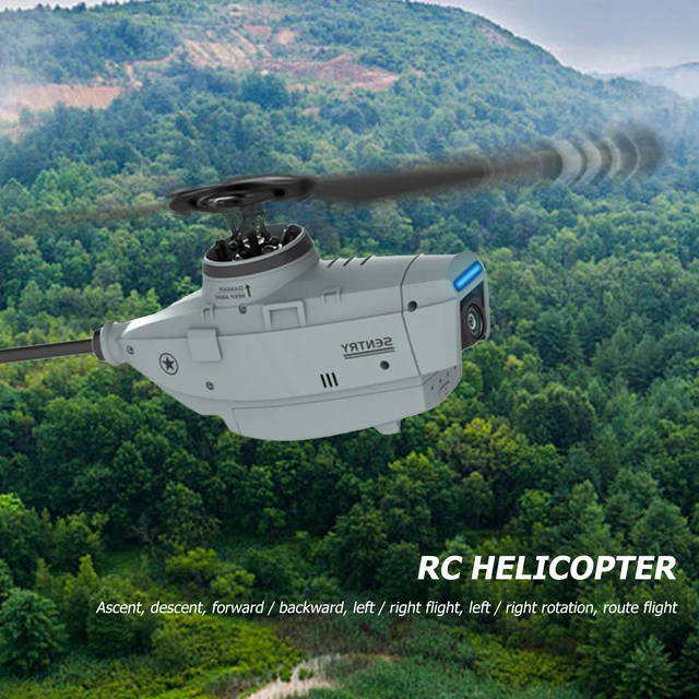 RC ERA C127 2.4G 4CH 6-Axis Gyro Altitude Hold Optical Flow Localization Flybarless RTF Sentry Helicopter with 720P Camera Drone 3