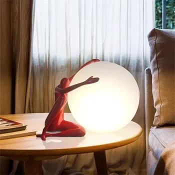 Italian Table Lamp Balloon-Lamp Creative Humanoid Lamps Living Room Bedroom Bedside Lamp Dining Room Decors Artistic Light 5