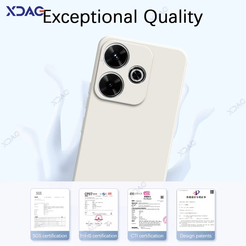 Luxury Soft Silicone Waterproof Mobile Phone Case - 360° Protection, Elegant Square Design