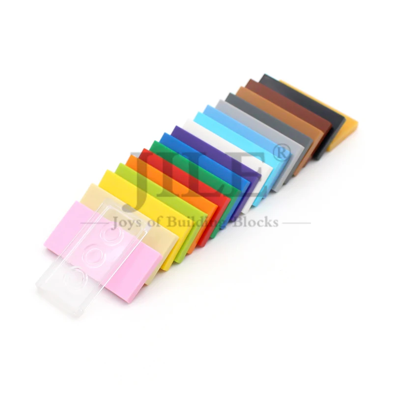 100개 모크 빌딩 블록 타일 2x4 87079 DIY 엘리그네인트 클래식 베이직 브릭 대량 호환 가능 조립 입자 장난감