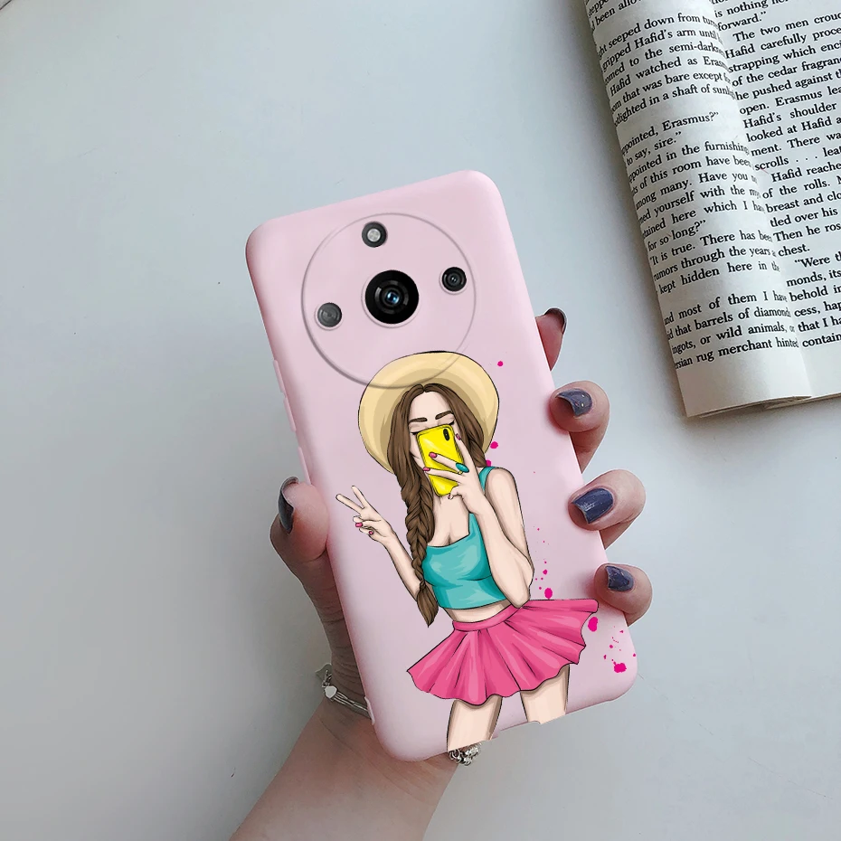 Stylish Pretty Girl Soft TPU Phone Case - Realme 11 Pro+ Collection