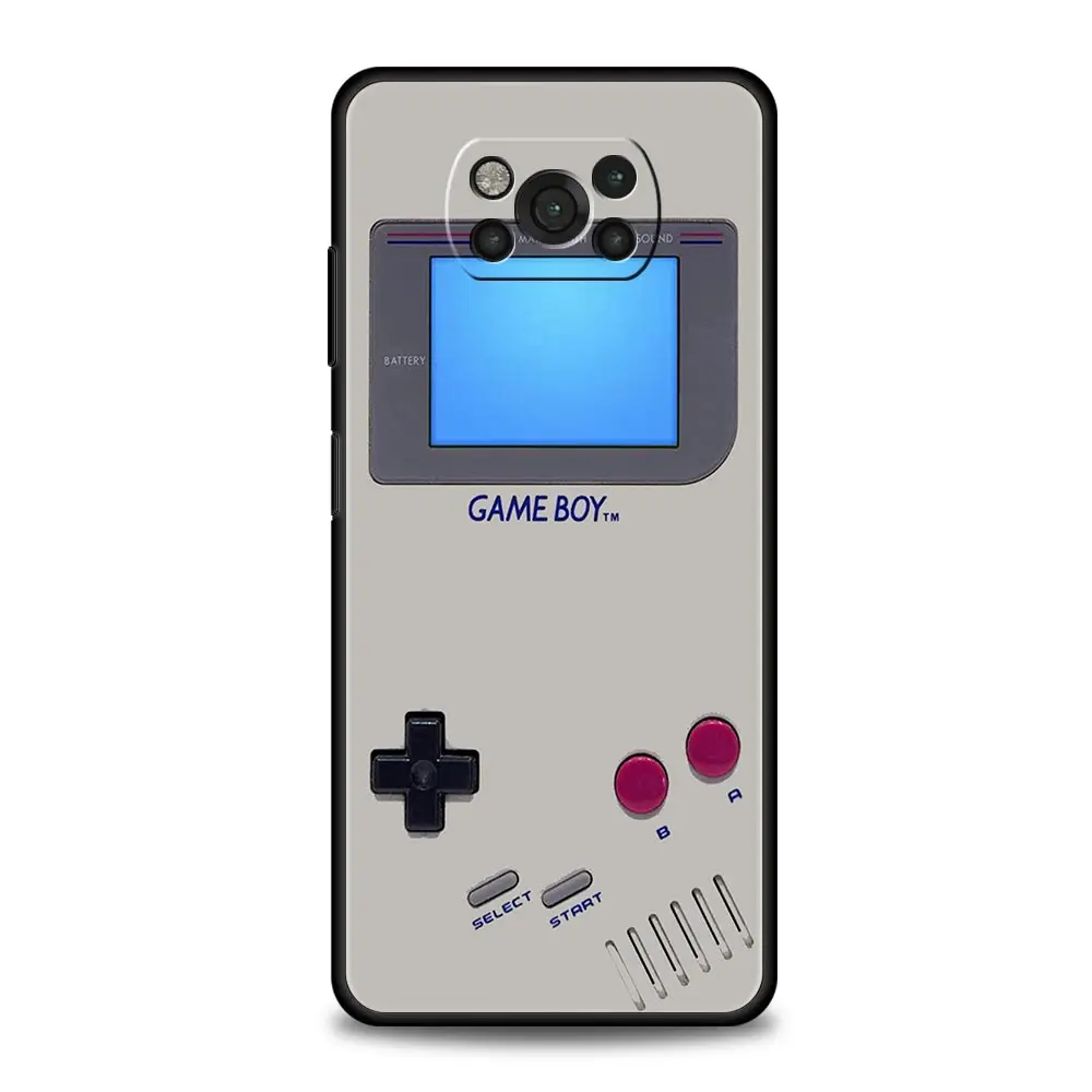 Vintage GamePad Design Black Phone Case – Retro Gaming Style Cover