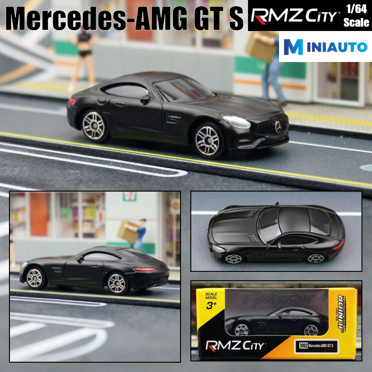 1/64 Mercedes-Benz AMG GTS, 1:64 Diecast Super Sport Toy Car