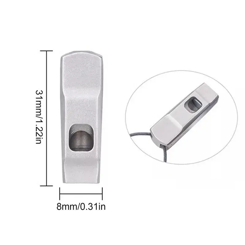Titanium Whistle Sports Training Treble Outdoor Emergency Survival Whistle Loud voice Long Transmission Distance With Lanyard