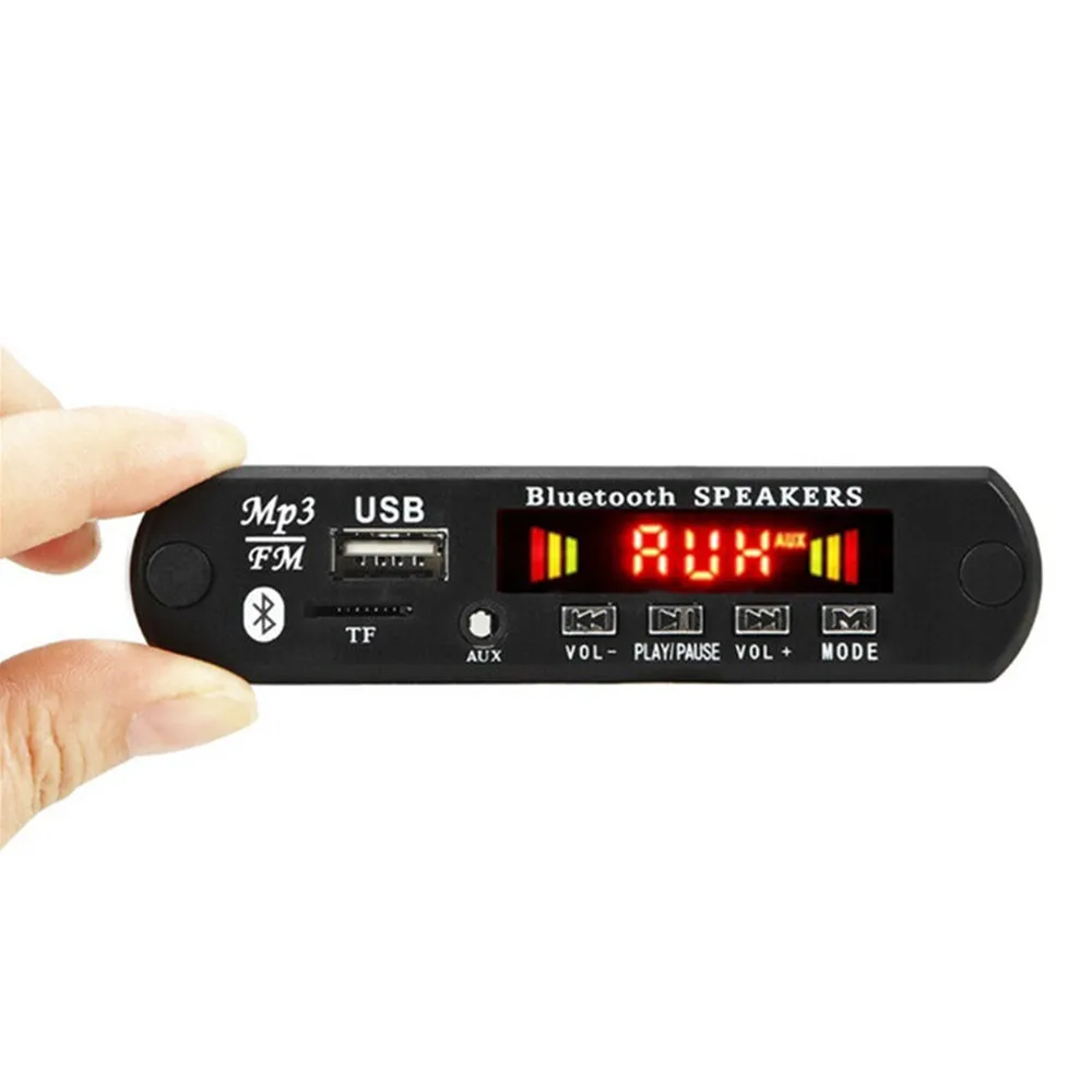 USB TF Car Audio FM Radio MP3 Module Wireless Bluetooth 5.0 12V 2*25W MP3 WMA Decoder Board for Car Audio Player Parts
