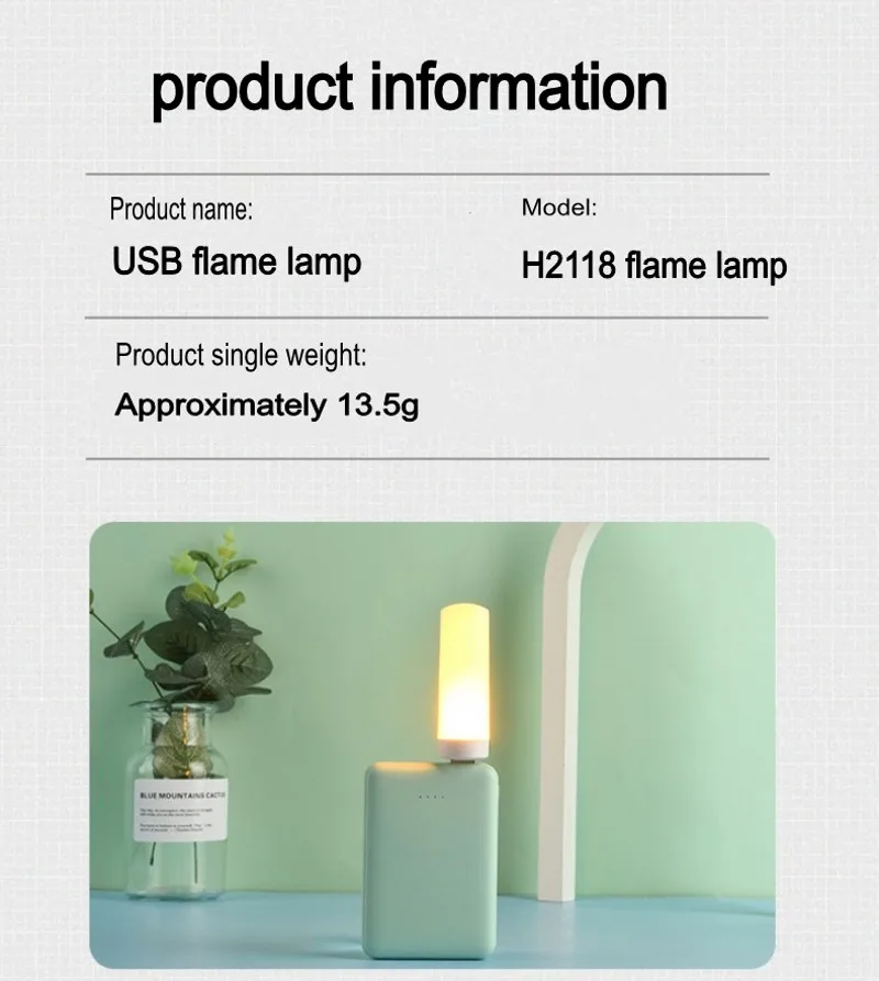 Night Light USB Plug Flame Lamp Computer Mobile Power Charging Mini Portable Simulation Retro Indoor Atmosphere Lighting night light for bedroom