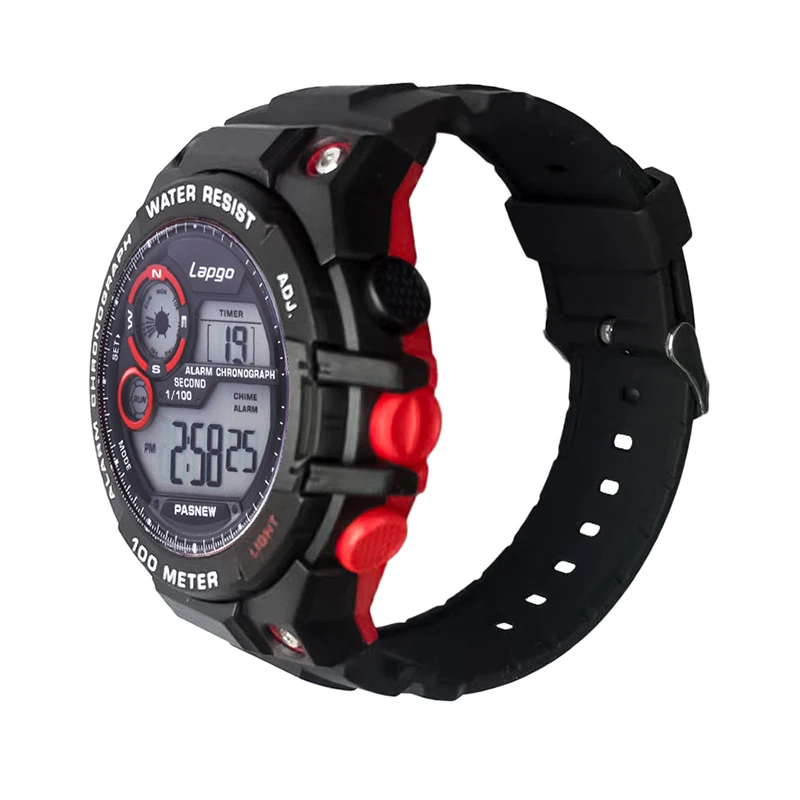 Fashion Men Digital Watch Big Dial Muti-function Diver Stopwatch Boy Electronic Hand Clock Waterproof Sport Wristwatches Male heavy industry muti pockets baggy jeans men slim fit stretchy y2k cargo pants male s high street denim clothes