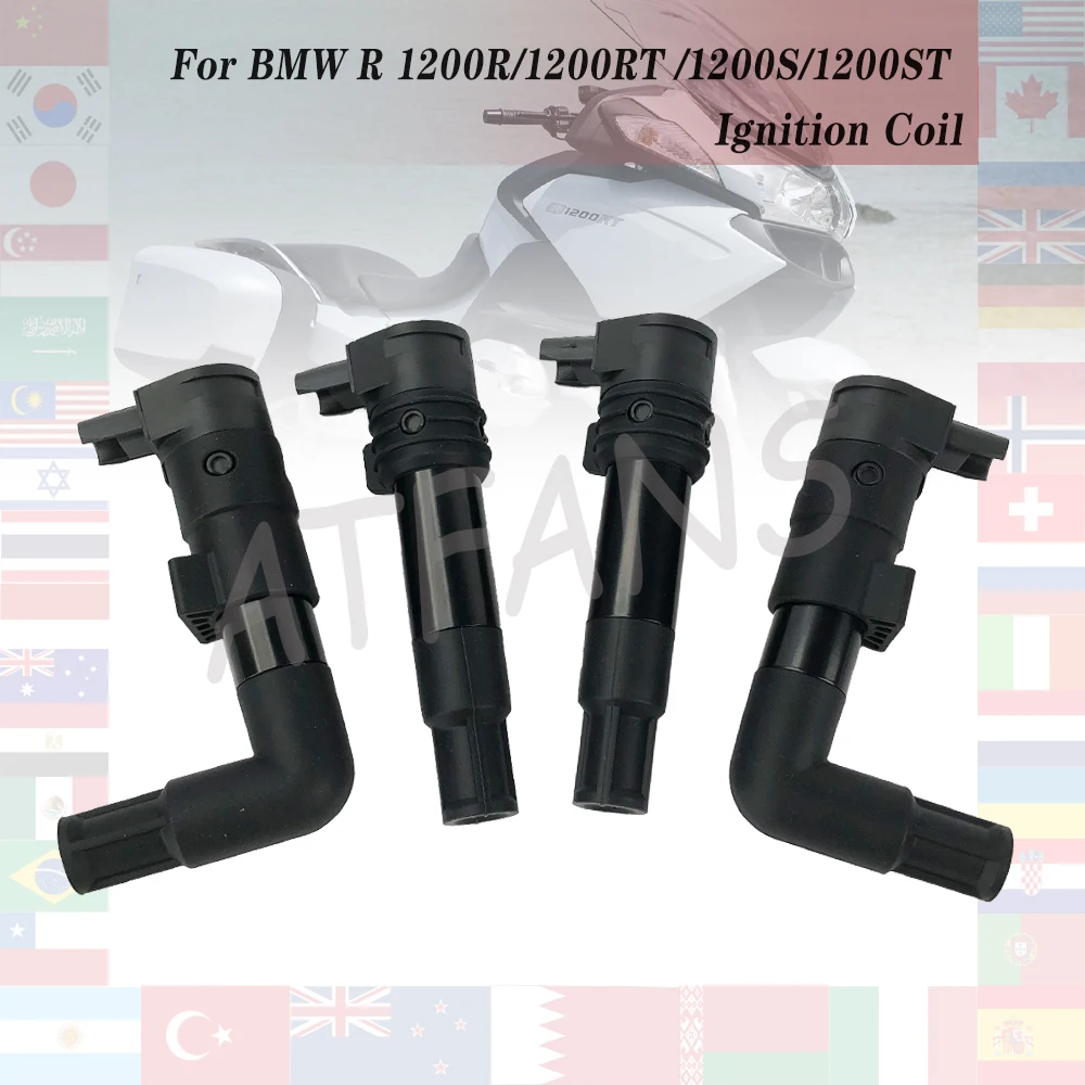 BMW R1200RT K26 2005-2009 /R1200R 2006-2010 /R1200ST 2003-2007 R1200 S ST R RT 오토바이 오른쪽 또는 왼쪽 각진 점화 코일