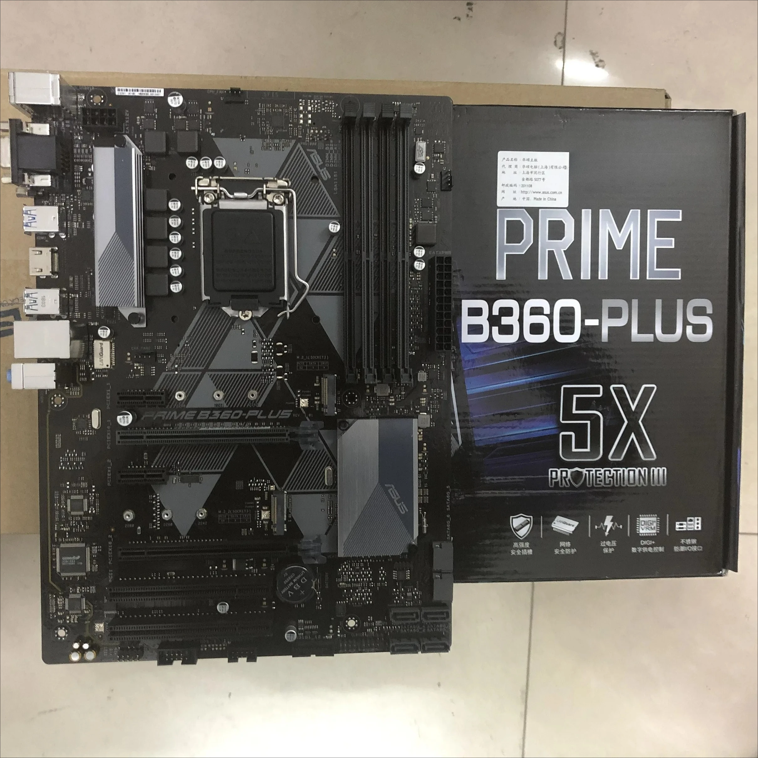 TUF B360M-PLUS GAMING S PRIME 8 9세대 CPU dd4 B360 365 메인보드