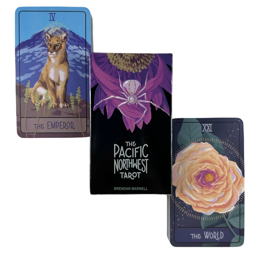 

The Pacific Northwest Tarot Cards Divination Deck English Version Illustrated Edition Oracle Board Playing Table Games For Party