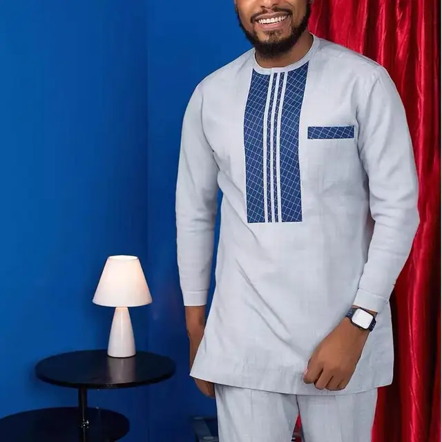 Chukwudi Long Sleeve Dashiki Outfit - Image 2