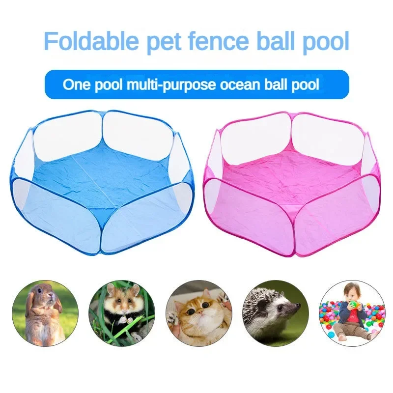 Portable Pet Fence Kitten Cage Folding Cage Playpen for Hamster Hedgehog Small Animals Breathable Puppy Rabbit Guinea Pig pet cage pet playpen
