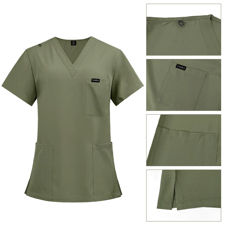 Multilcolors Hospital Medical Scrub Suits Uniform Women Men Scrubs Set Beauty Work Clothes Nurse Accessories Dental Surgery Suit medical uniform