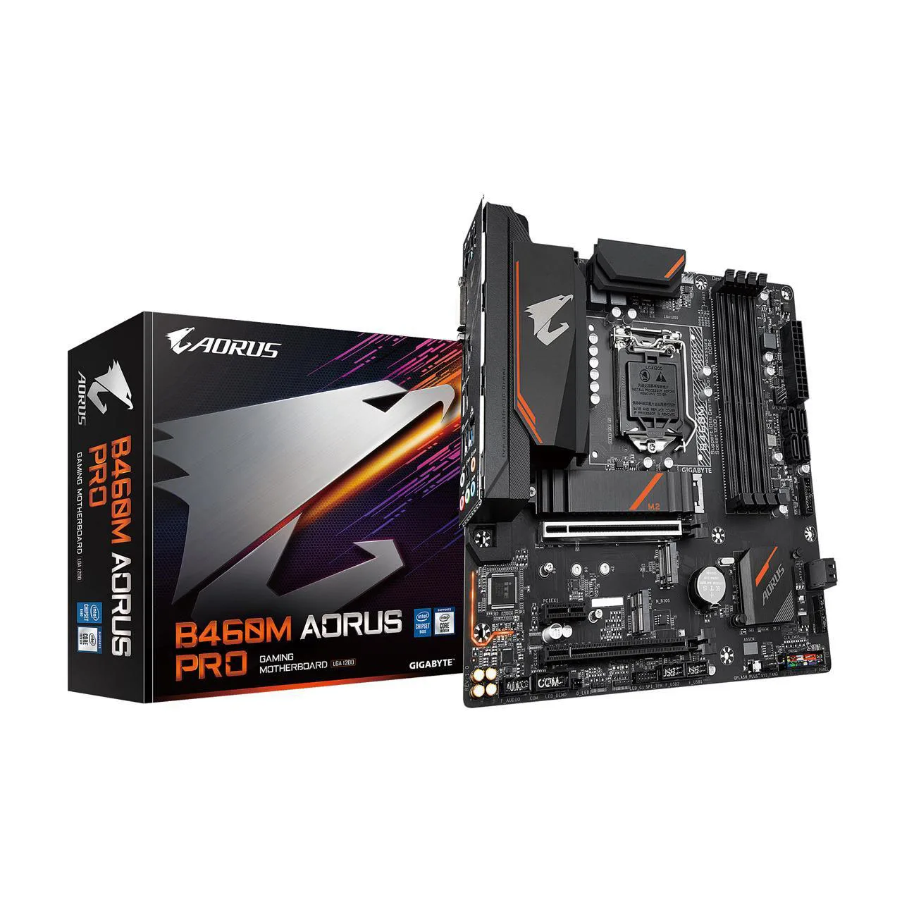 

For GIGABYTE B460M AORUS PRO LGA 1200 Intel B460 Core i9/i7/i5/i3 Micro-ATX Motherboard with Dual M.2, SATA 6Gb/s USB 3.2 Gen 1