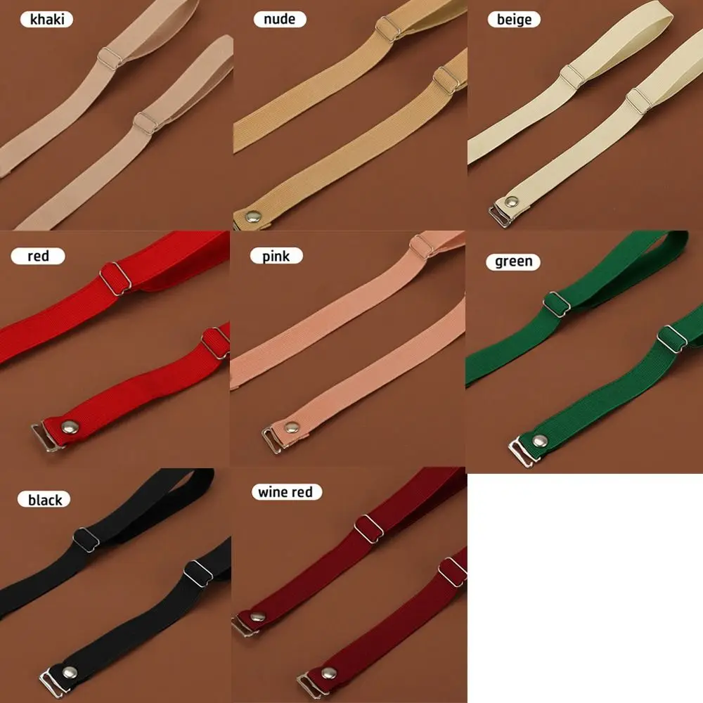3 Pairs High Elastic Shoe Straps Hold Loose High Heels Shoes Band Anti-loose for Girls Women Shoes Belts Solid Color Shoelaces