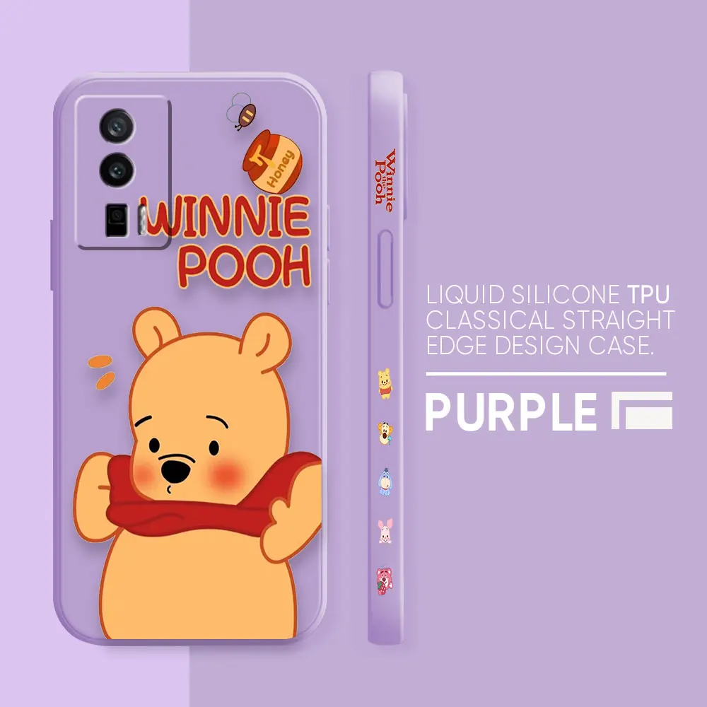 thumbnail image 1 of Case For Redmi K60E K60 K50 K40S K40 K30 9A 9 8A 8 10 Pro 4G 5G Colour Simple Liquid silicone Case Cute Winnie The Pooh, 1 of 5