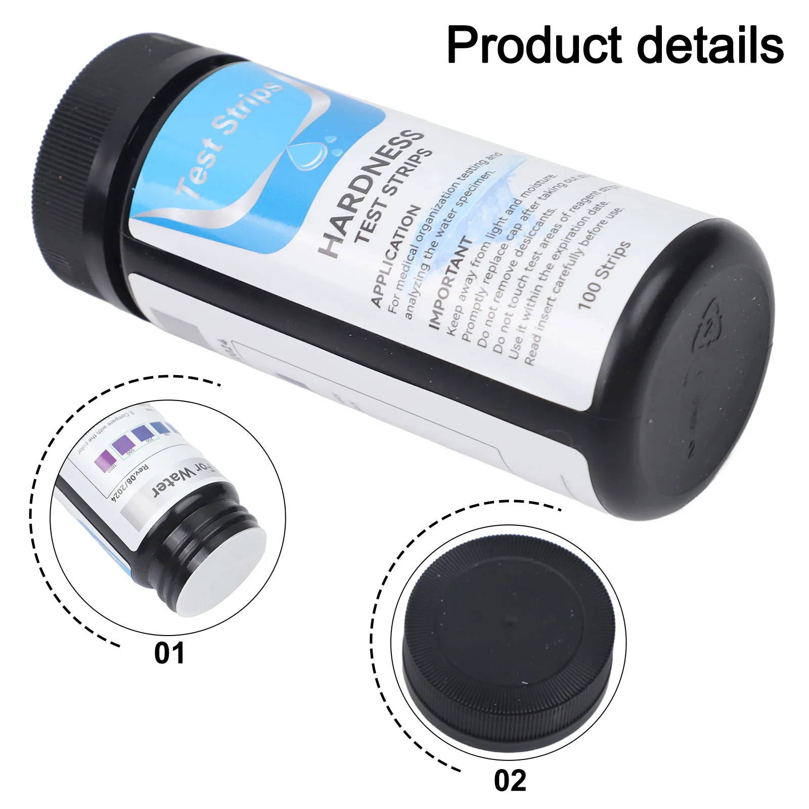 0-425 PPM Test Strips Hardness Practical Best Count) Home Kit Quick & Easy Reliable Strips Test Testing 50-in-1