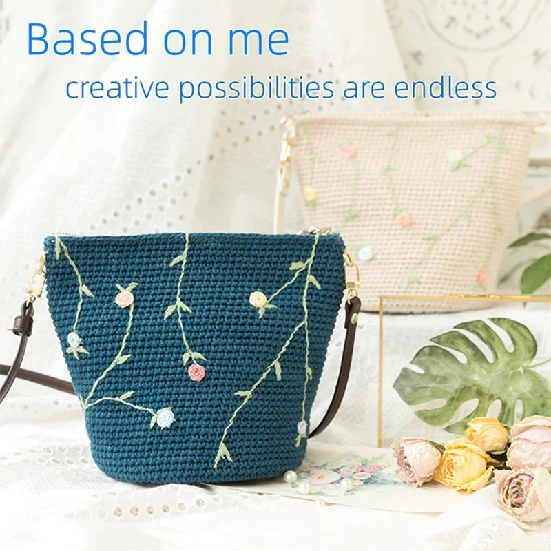 Embroidery Tool Plastic Mesh Sheet Chenille Handcraft DIY Bag Accessories Easy Knit Helper Grid Creative Fashion Messenger