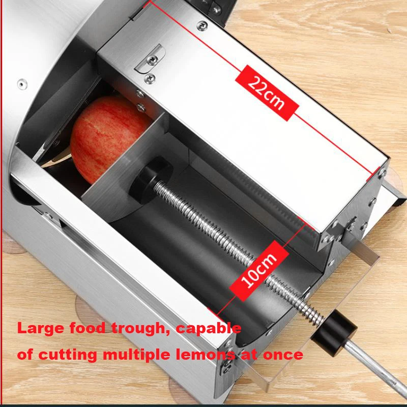 Electric Fruit and Vegetable Slicing Machine Stainless Steel Household  Potato Slicer Radish Lotus Root and Vegetable Cutter