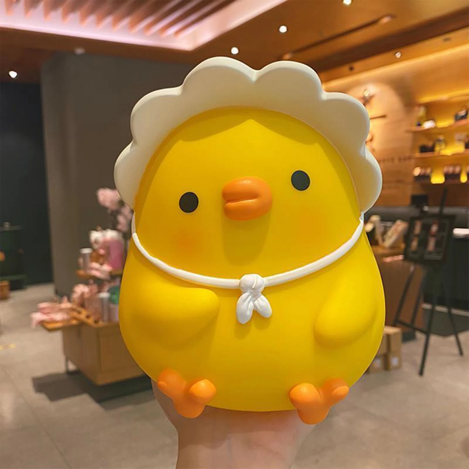 ZK20 Kids Piggy Bank Cute Cartoon Money Coin Bank Anti Fall Vinyl Resin Money for Boys Girls Yellow Duck