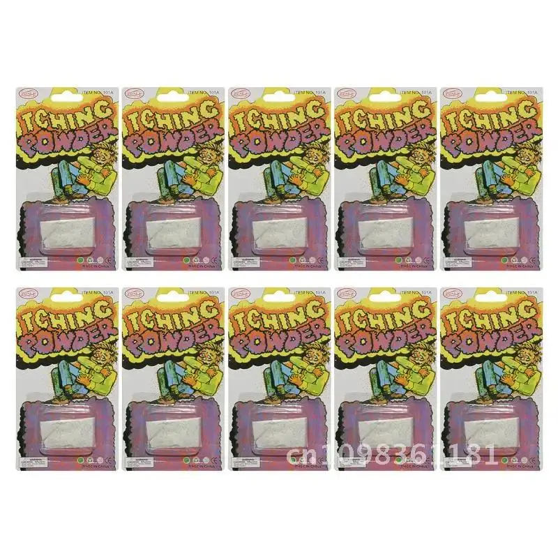 10pcs Itching Powder Funny Joke Trick Magic Novelty Gag Prank Stuff Halloween Party Supplies Joke Toys For Kids Adults