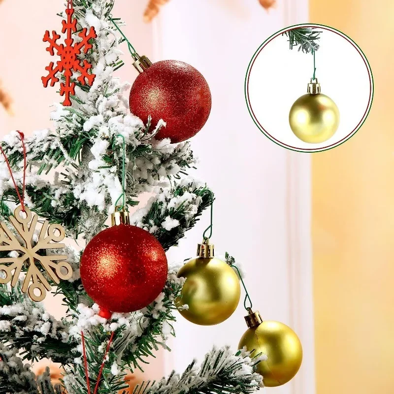 Christmas Ornament C-Shaped Hooks Holder Xmas Tree Ball Pendant Hanging Decorations home Navidad New Year 5-100Pcs christmas decorations