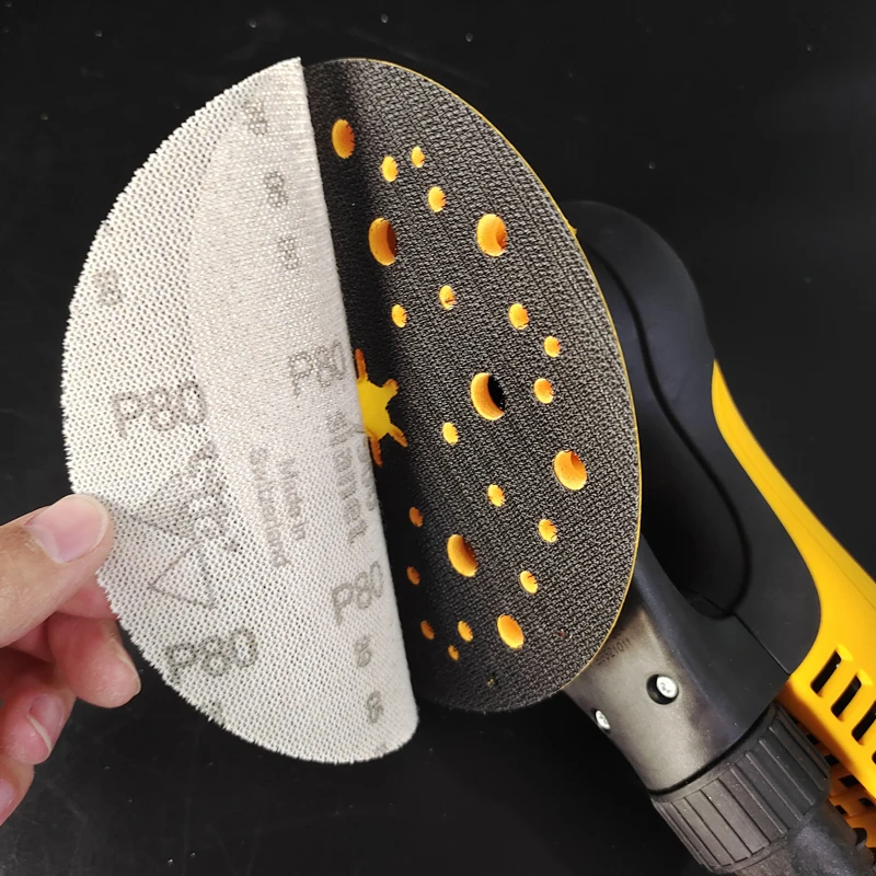 Swiss Sia 6 Inch150mm Sandpaper Car Sanding Disc Flocking Mesh Sand Is