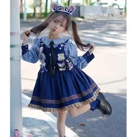 Robe de princesse Zootopia Judy lapin officier de Police robe Lolita dérivés d'animation enfants Cos vêtements cadeaux pour filles 3
