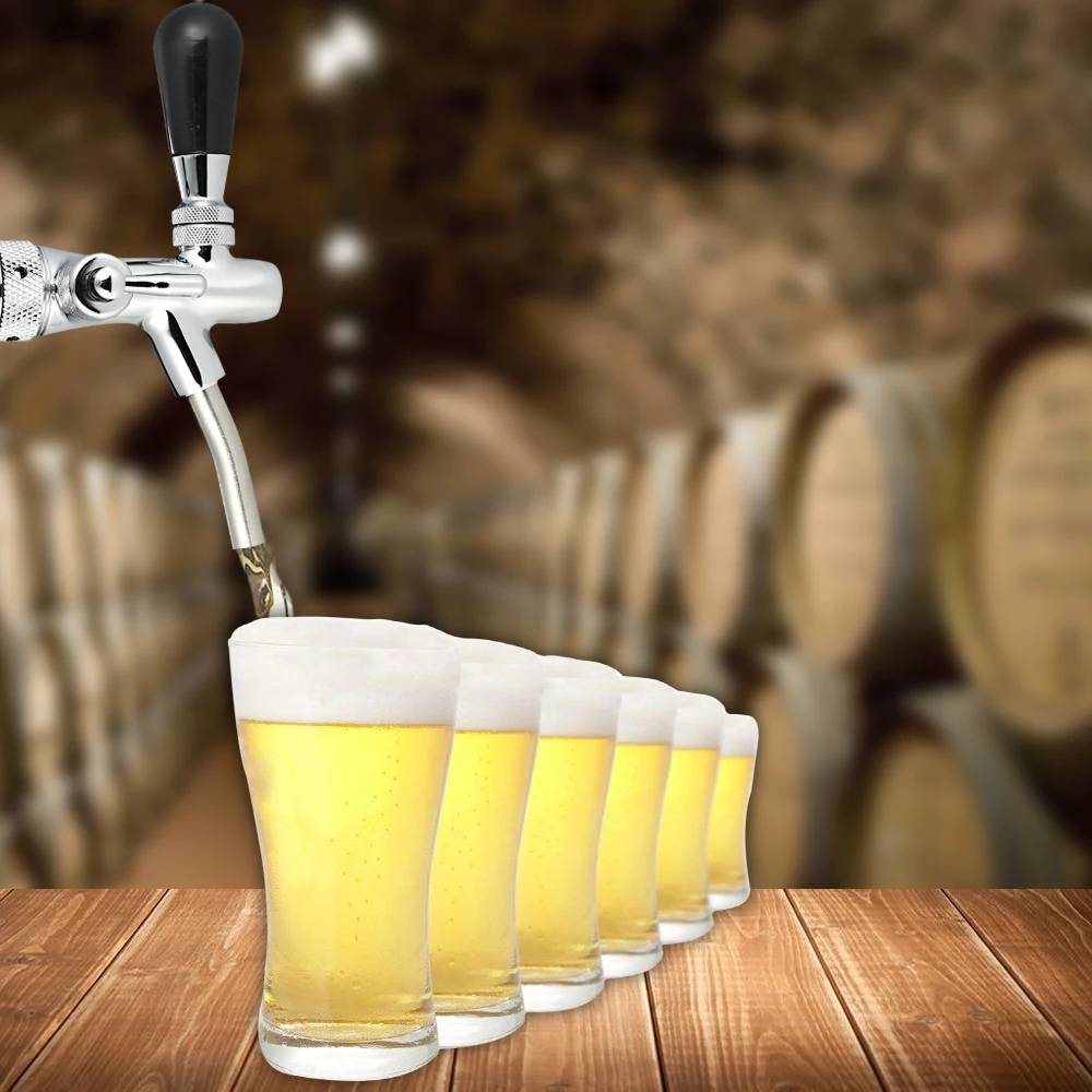 Beer Tap Adjustable Flows Home G5/8 Shank Long Stem Brew Keg Taps
