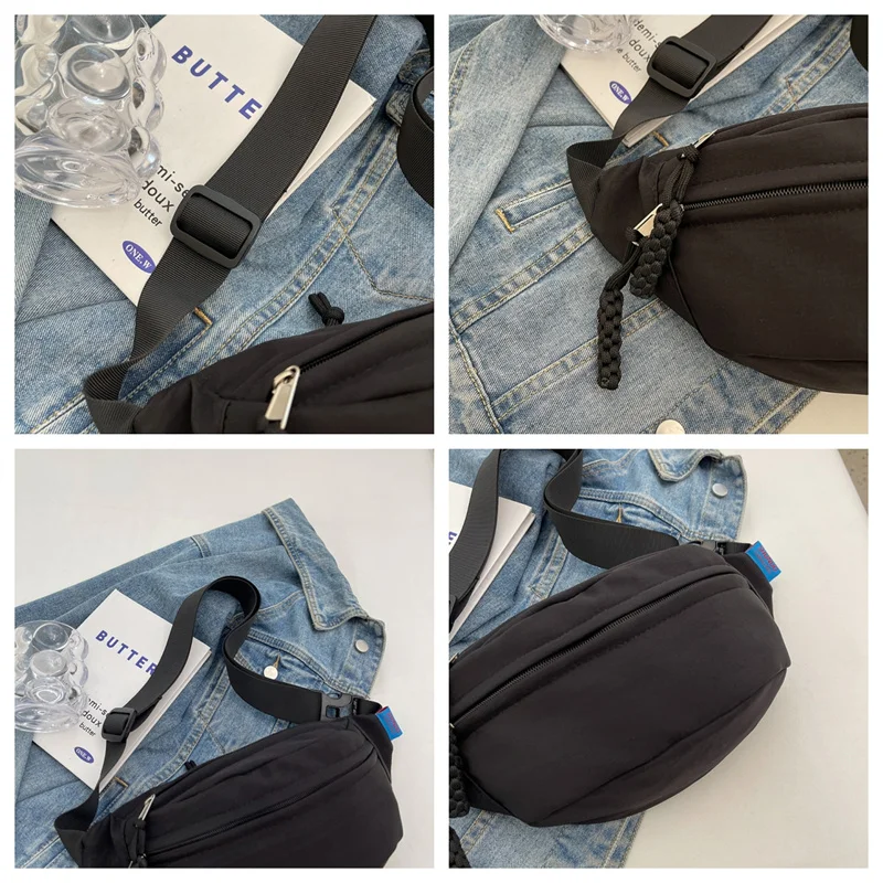 Women's Oxford Chest Pack Ladies Leisure Simplicity Crossbody Bags Female Versatile Shoulder Bags Fashion Sports Light Small Bag