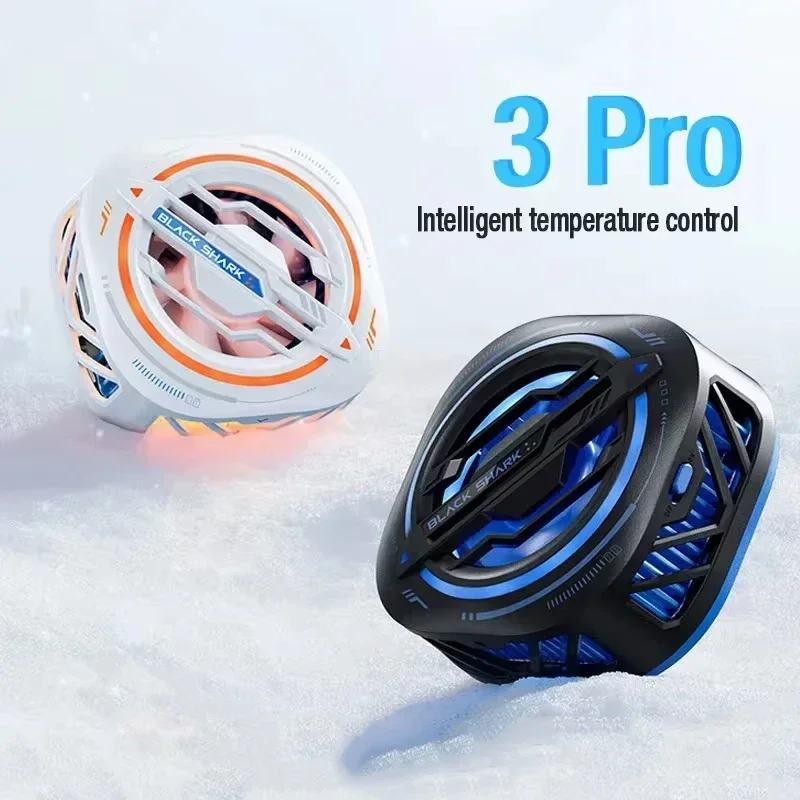 20W Black Shark 3Pro 자기 모바일 라디에이터 지능형 온도 제어 iOS 안드로이드 셀 쿨러 용 조정 가능한 RGB 라이트