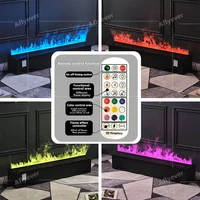 Современный 3D-камин с паровым пламенем и дистанционным управлением создаёт уютную атмосферу. Бесшумный водяной туман увлажняет воздух, а декоративный распыляющий эффект добавляет стильный акцент в интерьер. — изображение 4