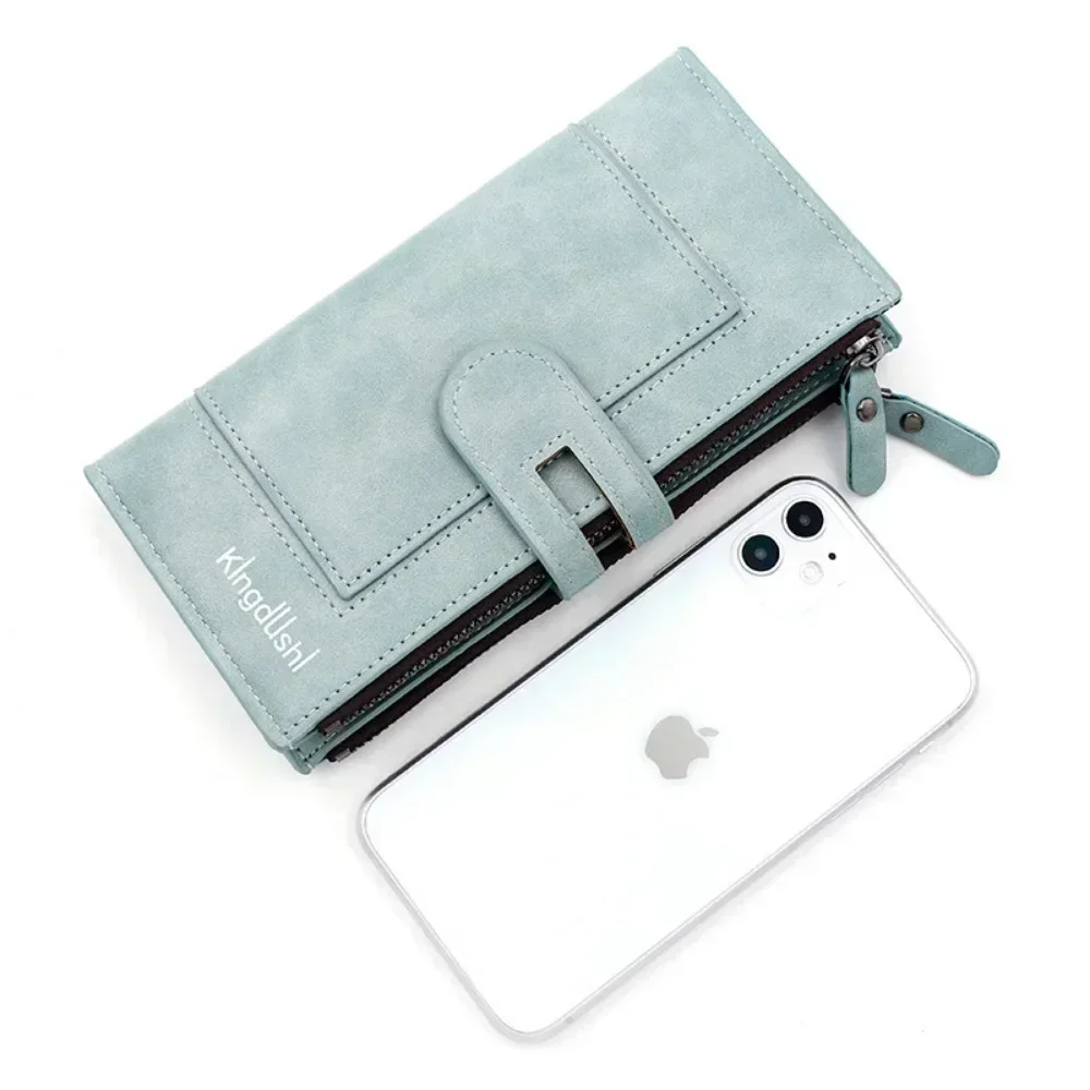 New Vintage Women's Long Wallet European and American Fashion Mobile Phone Bag PU Pido Card Clutch Coin Purse 4
